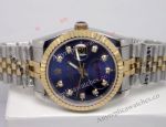 Replica Rolex Datejust Blue Face Jubilee 36mm Men Watch - Rolex 16233 Fake Bracelet